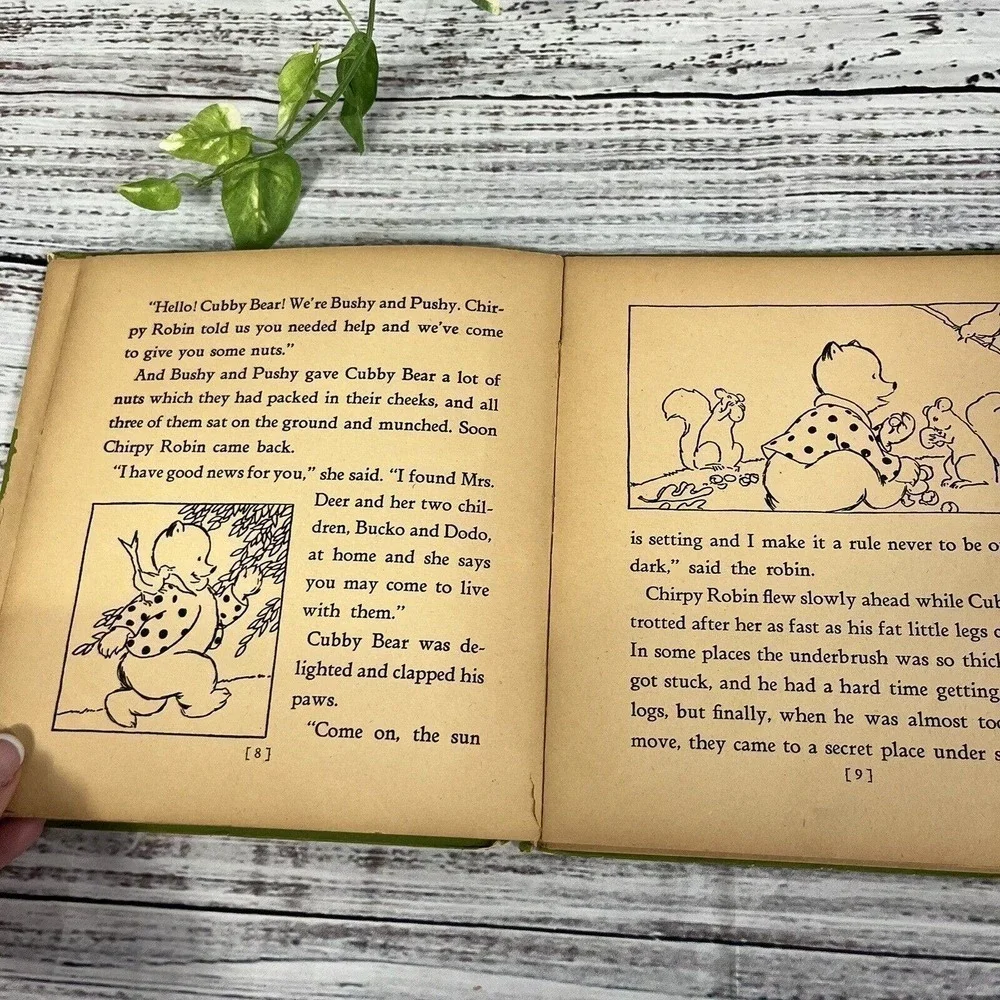 Vintage Cubby Bear Children's Book A Stand Out Whitman Publishing